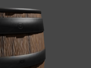 Wooden Barrel 3D Модель
