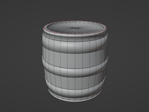 Wooden Barrel 3D Модель