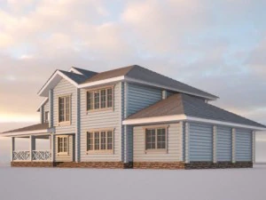 wooden house 3D Model