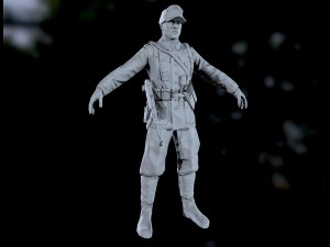 wehrmacht soldier 3D Model