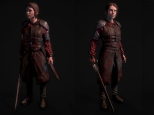 girl knight 3D-Modell