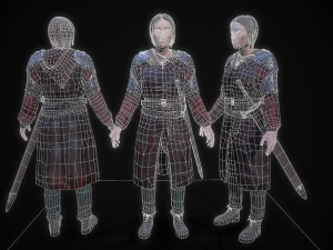 girl knight 3D-Modell