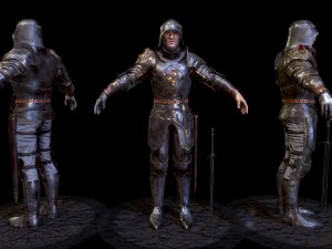schwerer Ritter 3D Modell