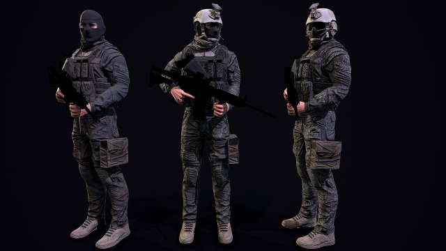 3d us soldier 3Dモデル .c4d .max .obj .3ds .fbx .stl .blend 