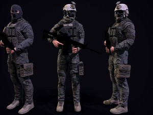3d us soldier 3D-Modell