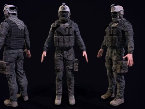3d us soldier 3Dモデル