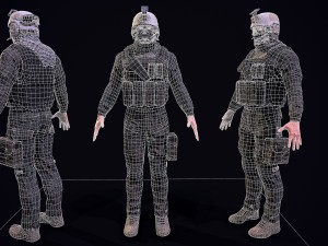 3d us soldier 3Dモデル