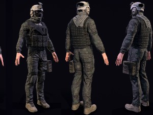 3d us soldier 3Dモデル
