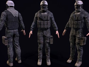 3d us soldier 3Dモデル
