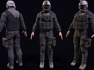 3d us soldier 3Dモデル