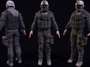 3d us soldier 3D Model