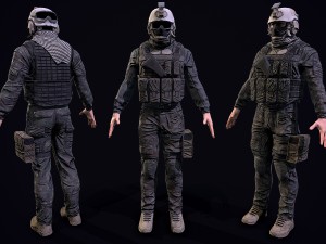 3d us soldier 3Dモデル