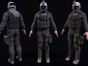 3d us soldier 3D Model
