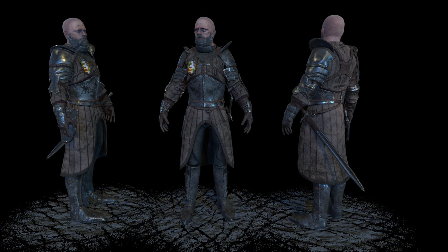 knight 3D Model .c4d .max .obj .3ds .fbx .stl .blend