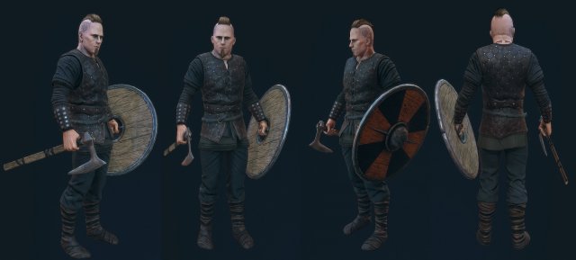 viking 3D-Modell .c4d .max .obj .3ds .fbx .stl .blend 