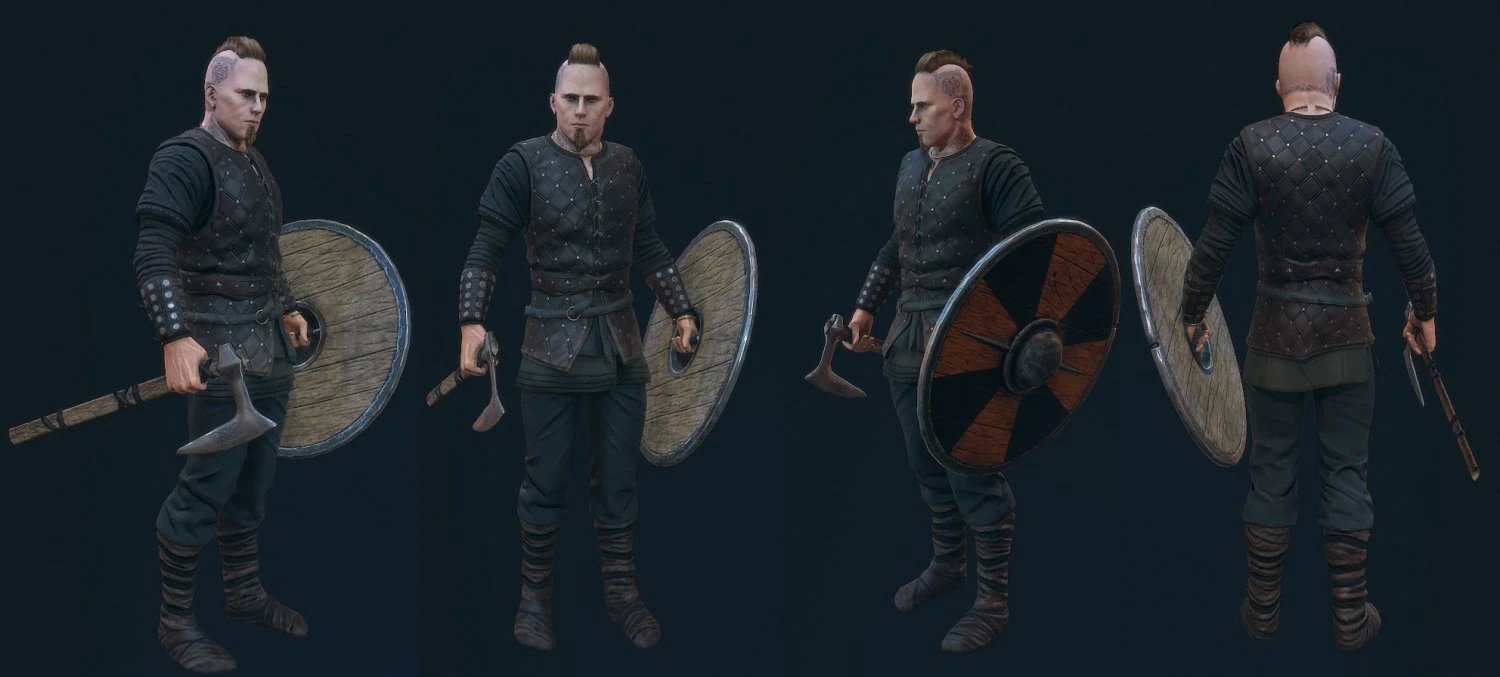 viking 3D Model .c4d .max .obj .3ds .fbx .stl .blend 
