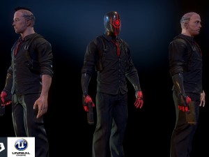 cyberpunk detective 3D-Modell