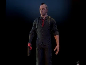 cyberpunk detective 3D Model