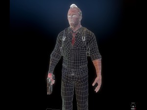 cyberpunk detective 3Dモデル