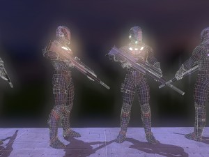 sci-fi police Modèle 3D