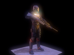 sci-fi police Modèle 3D