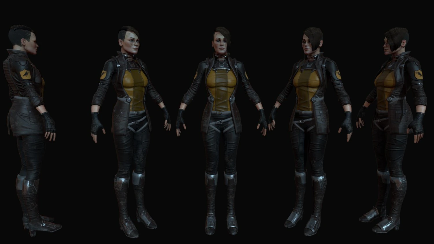 sci-fi girl 3D Model .c4d .max .obj .3ds .fbx .stl .blend