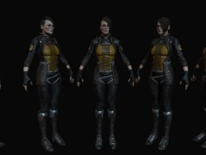 sci-fi girl 3D Model