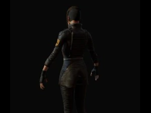 sci-fi girl 3D Model