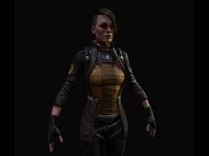 sci-fi girl 3D Model