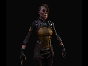 sci-fi girl Modelo 3D