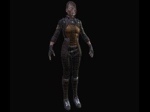 sci-fi girl Modelo 3D