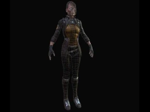 sci-fi girl 3D Model
