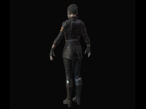 sci-fi girl 3D Model