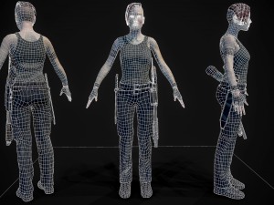survivor girl model Modèle 3D