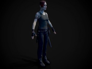 survivor girl model Modèle 3D