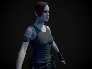 survivor girl model Modèle 3D