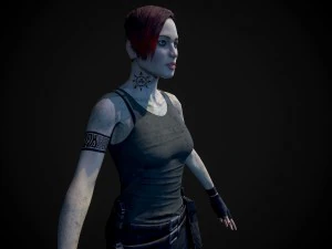 survivor girl model 3D Model