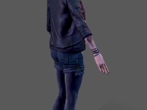 punk rock girl 1 3D Model