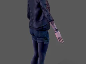 punk rock girl 1 3D Model
