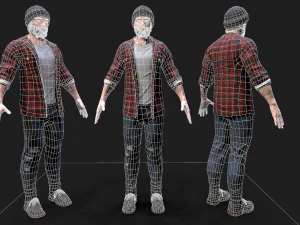 lumberjack 3D Model