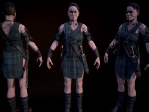 celtic warrior 3D-Modell