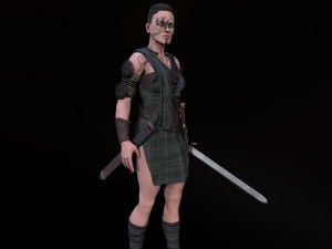 celtic warrior 3D-Modell