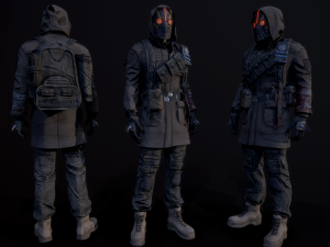 post apocalyptic guy 3D Model