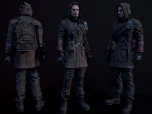 post apocalyptic guy 3D Model