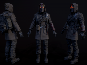 post apocalyptic guy 3D Model