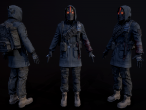 post apocalyptic guy 3D Model