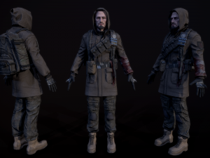 post apocalyptic guy 3D Model
