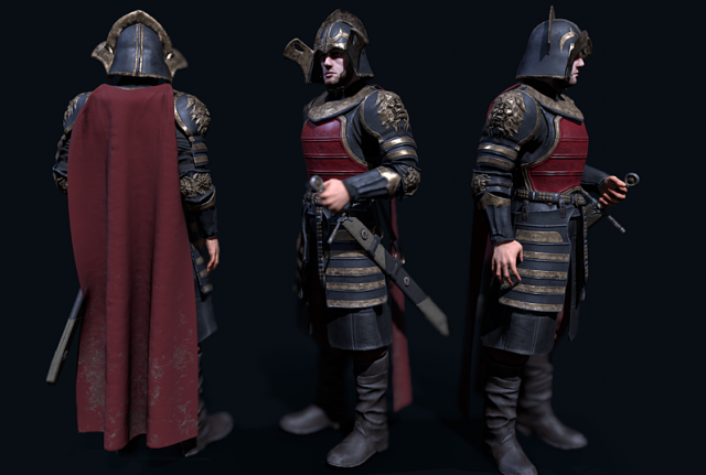 lannister officer Modèle 3D .c4d .max .obj .3ds .fbx .stl .blend 