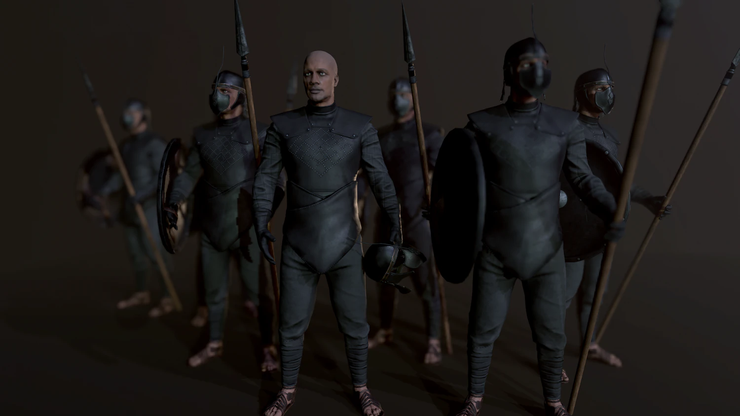 unsullied warrior 3D Model .c4d .max .obj .3ds .fbx .stl .blend 