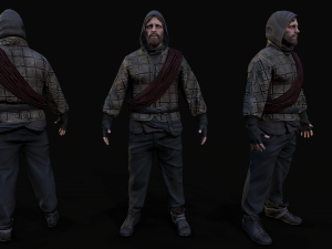 Survivor character 3D-Modell